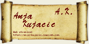 Anja Kujačić vizit kartica